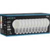 Mexen Vintis 10x LED-Filament-Glühbirne E27, G45, 2W, Neutral - 4000K, 240 lm, klar - L156-E27-0227-00x10 - L156-E27-0240-00x10