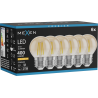 Mexen Vintis 6x LED-Filament-Glühbirne E27, G45, 4W, Warm - 2200K, 400 lm, amber - L156-E27-0422-50x06
