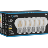Mexen Vintis 6x LED-Filament-Glühbirne E27, G45, 4W, Warm - 2700K, 470 lm, klar - L156-E27-0427-00x06