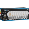 Mexen Vintis 10x LED kvēldiega spuldze E27, G45, 4W, Silta - 2700K, 470 lm, caurspīdīga - L156-E27-0427-00x10
