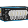 Mexen Vintis 6x Lampadina LED a filamento E27, G45, 4W, Neutro - 4000K, 470 lm, trasparente - L156-E27-0427-00x06