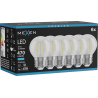 Mexen Vintis 6x Filamentna LED žarnica E27, G45, 4W, Hladna - 6500K, 470 lm, prozorna - L156-E27-0465-00x06