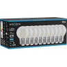 Mexen Vintis 10x LED filament žarnica E27, G45, 4W, Hladna - 6500K, 470 lm, prozorna - L156-E27-0465-00x10