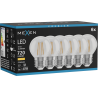 Mexen Vintis 6x Filament LED-lamp E27, G45, 6W, Warm - 2700K, 720 lm, helder - L156-E27-0627-00x06