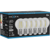Mexen Vintis 6x Λάμπα filament LED E27, G45, 6W, Ουδέτερη - 4000K, 720 lm, διαυγής - L156-E27-0627-00x06