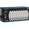 Mexen Vintis 10x LED filamentu spuldze E27, C35, 6W, Silta - 2700K, 720 lm, caurspīdīgs - L154-E27-0627-00x10