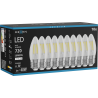 Mexen Vintis 10x LED-filamentlampa E27, C35, 6W, Neutral - 4000K, 720 lm, klar - L154-E27-0640-00x10
