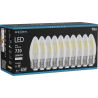 Mexen Vintis 10x LED kvēldiegu spuldze E27, C35, 6W, Neitrāla - 4000K, 720 lm, dzidra - L154-E27-0640-00x10