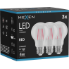 Mexen Vintis 3x lampadina a filamento LED E27, A60, 4W, 55 lm, rossa - L150-E27-04XX-45x03