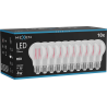 Mexen Vintis 10x LED kvēldiega spuldze E27, A60, 4W, 55 lm, sarkana - L150-E27-04XX-45x10
