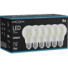 Mexen Vintis 6x żarówka filament LED E27, A60, 4W, 55 lm, green - L150-E27-04XX-46x06
