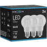 Mexen Vintis 3x LED spuldze ar diegu E27, A60, 4W, 55 lm, zila - L150-E27-04XX-47x03