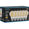 Mexen Vintis 6x LED filamentlamp E27, A60, 4W, Warm - 2700K, 400 lm, amber - L150-E27-0427-50x06