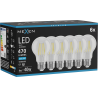 Mexen Vintis 6x Led filamentlamp E27, A60, 4W, Koud - 6500K, 470 lm, helder - L150-E27-0465-00x06