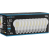 Mexen Vintis 10x Lampadina LED a filamento E27, A60, 4W, Fredda - 6500K, 470 lm, chiara - L150-E27-0465-00x10