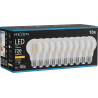 Mexen Vintis 10x LED filament žarnica E27, A60, 6W, Topla - 2200K, 720 lm, prozorna - L150-E27-0622-00x10