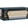 Mexen Vintis 10x LED filamentlampa E27, A60, 6W, Varm - 2200K, 600 lm, bärnsten - L150-E27-0622-50x10