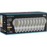 Mexen Vintis 10x LED filamentlampa E27, A60, 6W, Varm - 2200K, 450 lm, rök - L150-E27-0622-70x10