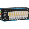 Mexen Vintis 10x LED filamenta spuldze E27, A60, 6W, Silta - 2700K, 600 lm, dzintara - L150-E27-0627-50x10