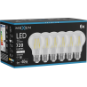 Mexen Vintis 6x Lampadina a filamento LED E27, A60, 6W, Neutro - 4000K, 720 lm, chiaro - L150-E27-0640-00x06