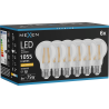 Mexen Vintis 6x LED filament spuldze E27, A60, 8W, Silta gaisma - 2200K, 1055 lm, caurspīdīga - L150-E27-0822-00x06
