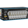 Mexen Vintis 10x Λάμπα LED νήματος Ε27, A60, 8W, Θερμή - 2200K, 600 lm, καπνιστή - L150-E27-0822-70x10