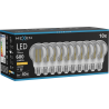 Mexen Vintis 10x LED-filamentlampa E27, A60, 8W, Varm - 2200K, 600 lm, rök - L150-E27-0822-70x10