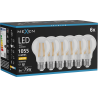 Mexen Vintis 6x Ampoule à filament LED E27, A60, 8W, Chaude - 2700K, 1055 lm, claire - L150-E27-0827-00x06