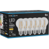Mexen Vintis 6x Lampadina a filamento LED E27, A60, 8W, Calda - 2700K, 1055 lm, trasparente - L150-E27-0827-00x06