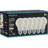 Mexen Vintis 6x LED-Filament-Glühbirne E27, A60, 8W, Neutral - 4000K, 1055 lm, klar - L150-E27-0840-00x06