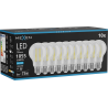Mexen Vintis 10x Lampadina a filamento LED E27, A60, 8W, Fredda - 6500K, 1055 lm, trasparente - L150-E27-0865-00x10