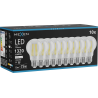 Mexen Vintis 10x LED filamenta spuldze E27, A60, 10W, Neitrāla - 4000K, 1320 lm, caurspīdīga - L150-E27-1040-00x10