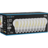 Mexen Vintis 10x LED-filamentlampa E27, A60, 10W, Neutral - 4000K, 1320 lm, klar - L150-E27-1040-00x10