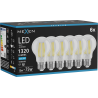 Mexen Vintis 6x Spuldze filaments LED E27, A60, 10W, Auksts - 6500K, 1320 lm, caurspīdīgs - L150-E27-1065-00x06