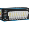 Mexen Vintis 10x Lampadina LED a filamento E27, A60, 10W, Fredda - 6500K, 1320 lm, trasparente - L150-E27-1065-00x10
