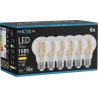 Mexen Vintis 6x Lampadina a filamento LED E27, A60, 12W, Calda - 2700K, 1585 lm, chiara - L150-E27-1227-00x06