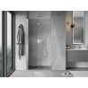 Mexen Mist-F 115 cm left folding shower door, transparent, chrome - 8A6-115-000-01-00-L