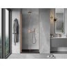 Mexen Mist-F porte de douche pliante gauche 80 cm, transparent, cuivre brossé - 8A6-080-000-65-00-L
