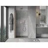Mexen Mist-F porte de douche pliante gauche 95 cm, transparent, cuivre brossé - 8A6-095-000-65-00-L