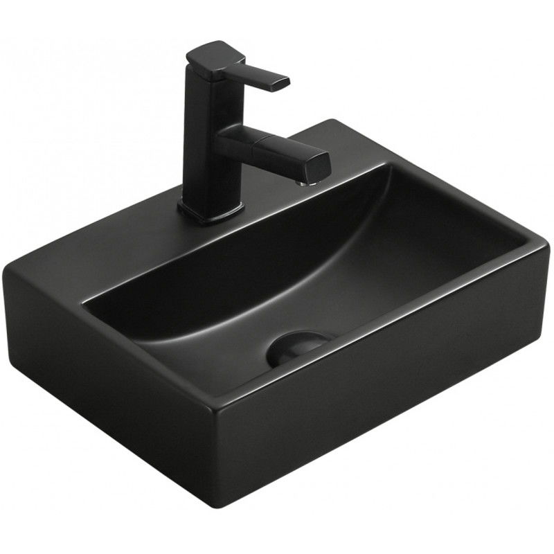 Mexen Mini lavabo de encimera 40 x 30 cm, negro mate - 21094085