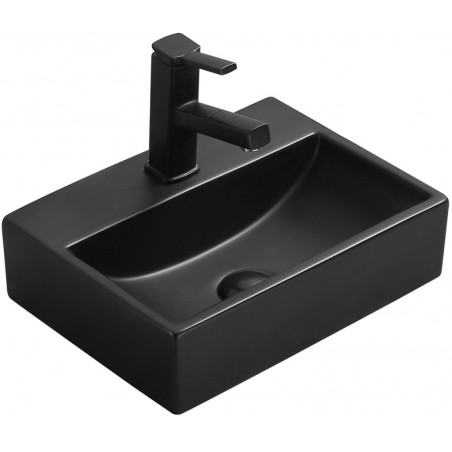Mexen Mini lavabo sobre encimera 40 x 30 cm, negro mate - 21094085