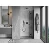 Mexen Mist-F porte de douche pliable droite 60 cm, transparent, noir - 8A6-060-000-70-00-P