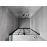 Mexen Mist-F vouwwanden douchedeur links 85 cm, zwart raster, zwart - 8A6-085-000-70-77-L
