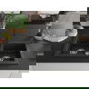 Mexen Mario fregadero de granito de 2 compartimentos con grifo de cocina Rita, negro/plata metálica - 6504-73-670300-70