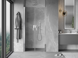 Mexen Mist porte de douche pivotante 75 cm, transparent, chromé - 8A7-075-000-01-00