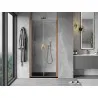 Mexen Mist 80 cm Hinged Shower Door, Transparent, Brushed Copper - 8A7-080-000-65-00