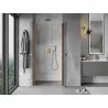 Mexen Mist 80 cm Hinged Shower Door, Transparent, Brushed Copper - 8A7-080-000-65-00