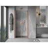 Mexen Mist porte de douche pivotante 120 cm, transparent, cuivre brossé - 8A7-120-000-65-00