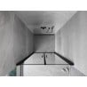 Mexen Mist 70 cm pivot shower door, black frame, black - 8A7-070-000-70-70