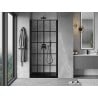 Mexen Mist porte de douche pivotante 85 cm, grille noire, noir - 8A7-085-000-70-77